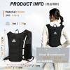 image:imageAzarxis Running Water Bottles Flask BPA Free Leakproof Hydration Vest Packs Waist Belt Replacement for Triathlon Marathon Hiking Cycling Climbing Runner2 Grey 7L  350ml White Water Bottle