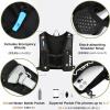 image:imageAzarxis Running Water Bottles Flask BPA Free Leakproof Hydration Vest Packs Waist Belt Replacement for Triathlon Marathon Hiking Cycling Climbing Runner2 Black 7L  Only Running Vest
