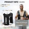 image:imageAzarxis Running Water Bottles Flask BPA Free Leakproof Hydration Vest Packs Waist Belt Replacement for Triathlon Marathon Hiking Cycling Climbing Runner1 Black 7L with a 15L White Water Bladder