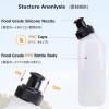 image:imageAzarxis Running Water Bottles Flask BPA Free Leakproof Hydration Vest Packs Waist Belt Replacement for Triathlon Marathon Hiking Cycling Climbing Runner1 280ml  95oz  2 Pack