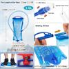 image:imageAzarxis Running Water Bottles Flask BPA Free Leakproof Hydration Vest Packs Waist Belt Replacement for Triathlon Marathon Hiking Cycling Climbing Runner5 Gray 55L with a 15L Water Bladder
