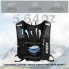 image:imageAzarxis Running Water Bottles Flask BPA Free Leakproof Hydration Vest Packs Waist Belt Replacement for Triathlon Marathon Hiking Cycling Climbing Runner1 Black 7L  Only Running Vest