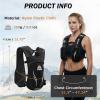 image:imageAzarxis Running Water Bottles Flask BPA Free Leakproof Hydration Vest Packs Waist Belt Replacement for Triathlon Marathon Hiking Cycling Climbing Runner5 Rose Red 55L with a 350ml Soft Flask