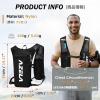 image:imageAzarxis Running Water Bottles Flask BPA Free Leakproof Hydration Vest Packs Waist Belt Replacement for Triathlon Marathon Hiking Cycling Climbing Runner1 Grey 7L  Only Running Vest