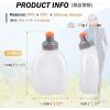 image:imageAzarxis Running Water Bottles Flask BPA Free Leakproof Hydration Vest Packs Waist Belt Replacement for Triathlon Marathon Hiking Cycling Climbing Runner1 170ml  57oz  2 Pack