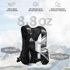 image:imageAzarxis Running Water Bottles Flask BPA Free Leakproof Hydration Vest Packs Waist Belt Replacement for Triathlon Marathon Hiking Cycling Climbing Runner5 Gray 55L with a 350ml Soft Flask