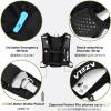 image:imageAzarxis Running Water Bottles Flask BPA Free Leakproof Hydration Vest Packs Waist Belt Replacement for Triathlon Marathon Hiking Cycling Climbing Runner1 Black 7L  Only Running Vest