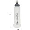 image:imageAzarxis TPU Soft Flask Collapsible Water Bottle Running Folding Gel Water Reservoir Handheld for Hydration Pack Hiking Cycling Climbing Jogging Marathon Trail Race05 White  500ml  1pack