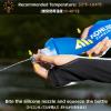 image:imageAzarxis TPU Soft Flask Collapsible Water Bottle Running Folding Gel Water Reservoir Handheld for Hydration Pack Hiking Cycling Climbing Jogging Marathon Trail Race03 Blue  500ml with Adjustable Handstrap