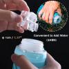 image:imageAzarxis TPU Soft Flask Collapsible Water Bottle Running Folding Gel Water Reservoir Handheld for Hydration Pack Hiking Cycling Climbing Jogging Marathon Trail Race02 Blue  500 ml  1pack
