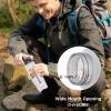 image:imageAzarxis TPU Soft Flask Collapsible Water Bottle Running Folding Gel Water Reservoir Handheld for Hydration Pack Hiking Cycling Climbing Jogging Marathon Trail Race04 White  250ml  2pack