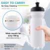 image:imageAzarxis TPU Soft Flask Collapsible Water Bottle Running Folding Gel Water Reservoir Handheld for Hydration Pack Hiking Cycling Climbing Jogging Marathon Trail Race06 White  600ml  1pack