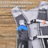 image:imageAzarxis TPU Soft Flask Collapsible Water Bottle Running Folding Gel Water Reservoir Handheld for Hydration Pack Hiking Cycling Climbing Jogging Marathon Trail Race01 Blue  250ml 1pack