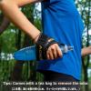 image:imageAzarxis TPU Soft Flask Collapsible Water Bottle Running Folding Gel Water Reservoir Handheld for Hydration Pack Hiking Cycling Climbing Jogging Marathon Trail Race03 Blue  500ml with Adjustable Handstrap