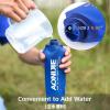 image:imageAzarxis TPU Soft Flask Collapsible Water Bottles BPAFree 250ml 350ml 500ml 600ml for Hydration Vest Pack Running Hiking Cycling Climbing250ml  845oz with Speed Straw  2 Pack