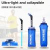 image:imageAzarxis TPU Soft Flask Collapsible Water Bottles BPAFree 250ml 350ml 500ml 600ml for Hydration Vest Pack Running Hiking Cycling Climbing350ml  1183oz with Speed Straw