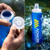 image:imageAzarxis TPU Soft Flask Collapsible Water Bottles BPAFree 250ml 350ml 500ml 600ml for Hydration Vest Pack Running Hiking Cycling Climbing500ml  2 Pack