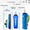 image:imageAzarxis TPU Soft Flask Collapsible Water Bottles BPAFree 250ml 350ml 500ml 600ml for Hydration Vest Pack Running Hiking Cycling ClimbingA  Black 500ml Handheld Bottle