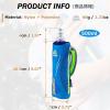 image:imageAzarxis TPU Soft Flask Collapsible Water Bottles BPAFree 250ml 350ml 500ml 600ml for Hydration Vest Pack Running Hiking Cycling ClimbingA  Black 500ml Handheld Bottle