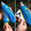 image:imageAzarxis TPU Soft Flask Collapsible Water Bottles BPAFree 250ml 350ml 500ml 600ml for Hydration Vest Pack Running Hiking Cycling ClimbingA  Blue 500ml Handheld Bottle