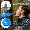 image:imageAzarxis TPU Soft Flask Collapsible Water Bottles BPAFree 250ml 350ml 500ml 600ml for Hydration Vest Pack Running Hiking Cycling ClimbingBlue 500ml  169oz  2 Pack