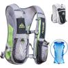 image:imageAzarxis Running Water Bottles Flask BPA Free Leakproof Hydration Vest Packs Waist Belt Replacement for Triathlon Marathon Hiking Cycling Climbing Runner5 Gray 55L with a 15L Water Bladder