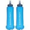 image:imageAzarxis TPU Soft Flask Collapsible Water Bottle Running Folding Gel Water Reservoir Handheld for Hydration Pack Hiking Cycling Climbing Jogging Marathon Trail Race05 Blue  500ml  2pack
