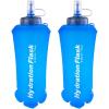 image:imageAzarxis TPU Soft Flask Collapsible Water Bottles BPAFree 250ml 350ml 500ml 600ml for Hydration Vest Pack Running Hiking Cycling Climbing500ml  169oz  2 Pack  Blue