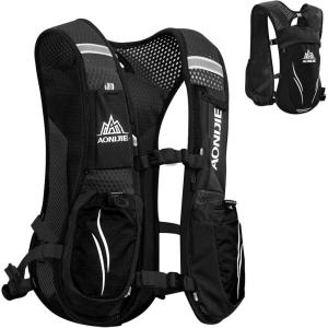 image:imageAzarxis Hydration Running Vest Backpack Pack 5L 55L for Women and Men Jogging Trail Race Marathon Cycling Hiking2 Black 55L  Only Backpack