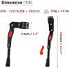 image:imageAzarxis Aluminium Alloy Adjustable Height Rear Bicycle Kickstand for 24  28 Mountain Bike 700 Road Bike BMX MTB Black
