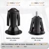 image:imageAzarxis Bicycle Bar End Plugs Aluminum Bike Handlebar Cap for Road Bike Mountain Bike BMX MTB Fixie01 Black  233mm  2 Pack