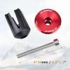 image:imageAzarxis Bicycle Bar End Plugs Aluminum Bike Handlebar Cap for Road Bike Mountain Bike BMX MTB Fixie03 Black  235mm  2 Pack