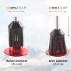 image:imageAzarxis Bicycle Bar End Plugs Aluminum Bike Handlebar Cap for Road Bike Mountain Bike BMX MTB Fixie03 Black  235mm  2 Pack