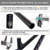 image:imageAzarxis Bike Seat Post Clamp Aluminum Alloy Quick Release Bicycle Seatpost Tube Tightener Clip 286mm 318mm 349mm for Mountain Road Fixie Track Folding DH MTB BMX Bikes Gear2 Red  Non Quick Release