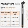 image:imageAzarxis Bike Seatpost 254mm 272mm 286mm 304mm 308mm 316mm x 350mm Bicycle Seat Post Aluminum Alloy Seat Tube MTB BMX Saddle Pole for Mountain Bike Road Bike Fixed Gear06 Black