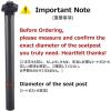 image:imageAzarxis Bike Seatpost 254mm 272mm 286mm 304mm 308mm 316mm x 350mm Bicycle Seat Post Aluminum Alloy Seat Tube MTB BMX Saddle Pole for Mountain Bike Road Bike Fixed Gear02 Black