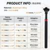 image:imageAzarxis Bike Seatpost 254mm 272mm 286mm 304mm 308mm 316mm x 350mm Bicycle Seat Post Aluminum Alloy Seat Tube MTB BMX Saddle Pole for Mountain Bike Road Bike Fixed Gear04 Black