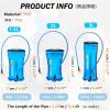 image:imageAzarxis Hydration Bladder 15L 2L 3L Water Reservoir BPAFree for Hiking Backpack Hydration Pack Leak Proof Large Opening Water Storage Bladder Bag for Camping Cycling Running01 Blue