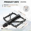 image:imageAzarxis Mountain Bike Pedals NonSlip Lightweight 916 Inch Bicycle Platform Flat Pedal for Road Bike BMX MTB