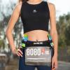 image:imageAzarxis Race Number Bib Belt with 6 Storage Loops Adjustable Elastic Webbing for Men Women Runners Running Jogging Triathlon Marathon Trail Race Cycling1 Gray