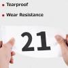 image:imageAzarxis Running Bib Competitor Numbers with Safety Pins Tyvek Tearproof Waterproof 4x7  6x75 for Marathon Races Events01 4x7 Numbers 001100