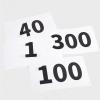 image:imageAzarxis Running Bib Competitor Numbers with Safety Pins Tyvek Tearproof Waterproof 4x7  6x75 for Marathon Races Events01 4x7 Numbers 201300