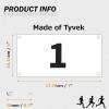 image:imageAzarxis Running Bib Competitor Numbers with Safety Pins Tyvek Tearproof Waterproof 4x7  6x75 for Marathon Races Events01 4x7 Numbers 401500