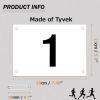image:imageAzarxis Running Bib Competitor Numbers with Safety Pins Tyvek Tearproof Waterproof 4x7  6x75 for Marathon Races Events02 6x75 Numbers 00150