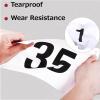 image:imageAzarxis Running Bib Competitor Numbers with Safety Pins Tyvek Tearproof Waterproof 4x7  6x75 for Marathon Races Events02 6x75 Numbers 00150