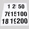 image:imageAzarxis Running Bib Competitor Numbers with Safety Pins Tyvek Tearproof Waterproof 4x7  6x75 for Marathon Races Events02 6x75 Numbers 00150