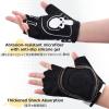 image:imageAzarxis Skeleton Gloves Adjustable Lightweight Racing Skull Sports Work Bone Gloves AntiSlip Breathable for Men amp Women Motorcycle Cycling Biking Workout5 Black  Half Finger  Skeleton Pattern