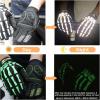 image:imageAzarxis Skeleton Gloves Adjustable Lightweight Racing Skull Sports Work Bone Gloves AntiSlip Breathable for Men amp Women Motorcycle Cycling Biking Workout2 White  Reflective  Skeleton Pattern