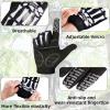 image:imageAzarxis Skeleton Gloves Adjustable Lightweight Racing Skull Sports Work Bone Gloves AntiSlip Breathable for Men amp Women Motorcycle Cycling Biking Workout1 Green  Full Finger  Skeleton Pattern