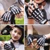 image:imageAzarxis Skeleton Gloves Adjustable Lightweight Racing Skull Sports Work Bone Gloves AntiSlip Breathable for Men amp Women Motorcycle Cycling Biking Workout5 Black  Half Finger  Skeleton Pattern